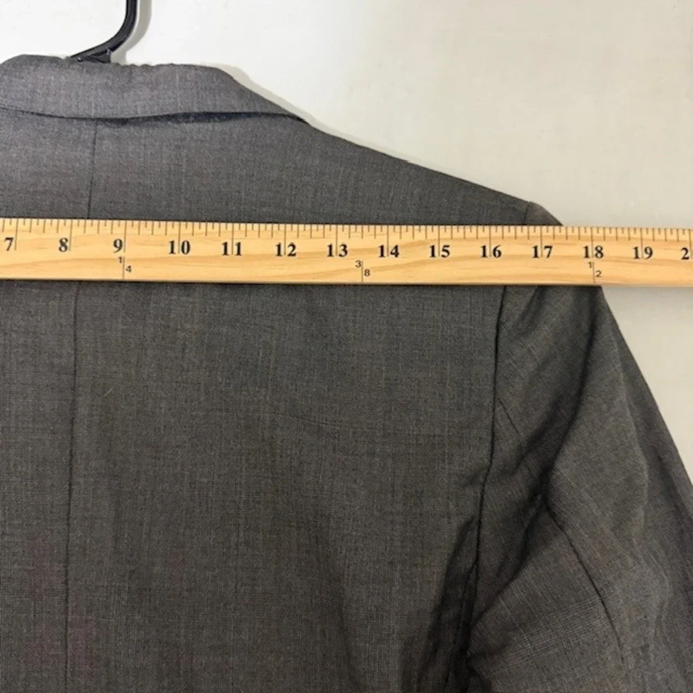 Vintage‎ Valentino Mens Gray Virgin Wool Cashmere Glen Plaid Blazer Sport Coat